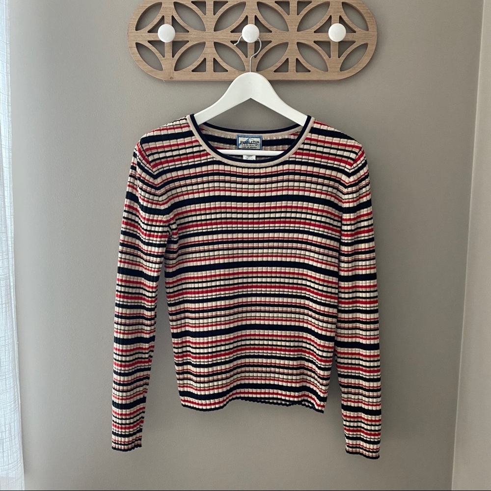 Pendleton Striped Long Sleeve Pullover Top Sz Sma… - image 9